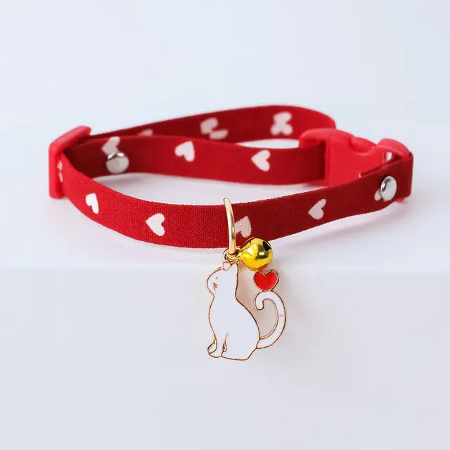 Cat and Small Dog collar - PawsMartOnline Red Cat / Small 7-12"