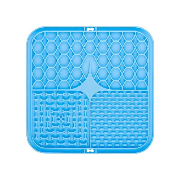 Dog Lick Pad - Stress Relief & Dental Health - PawsMartOnline Blue (8")