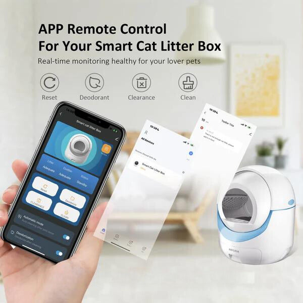 Affordable Automatic Cleaning Litter Box - Hassle-Free, Self-Cleaning - PawsMartOnline Pets