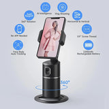 Phone Stand - 360° Auto-Tracking Smart Stand for iOS & Android