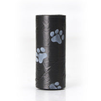 Black with big paw print- Pet Waste Bags And Dispensers