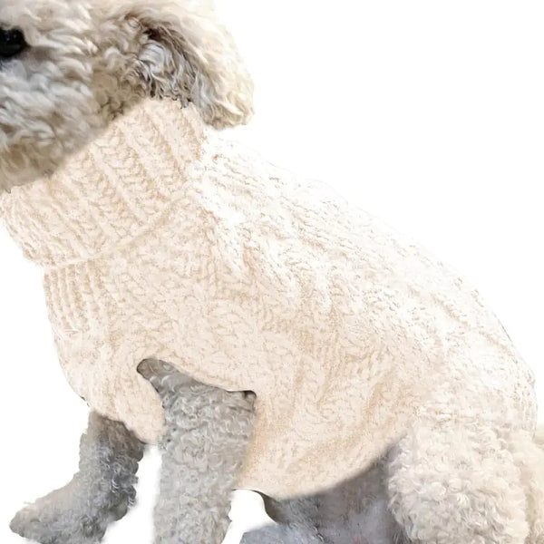 Cozy Knitted Dog Sweater - Stylish Winter Pet Clothing