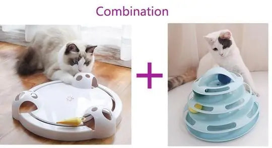 Automatic Interactive Cat Toy - USB Rechargeable Kitty Fun