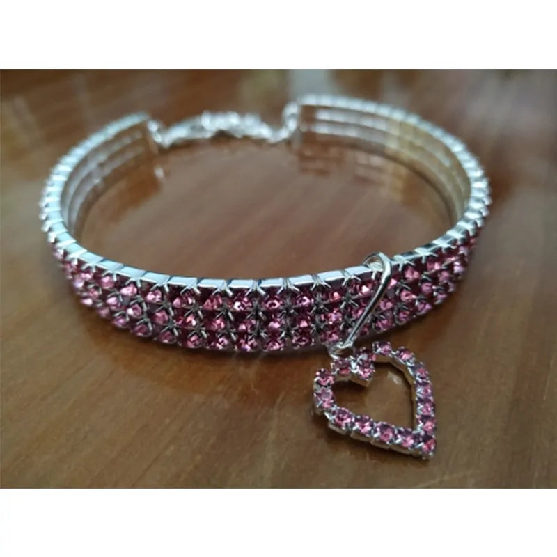 Bling Rhinestone Cat Collar - Adjustable, Stylish, and Comfortable - PawsMartOnline