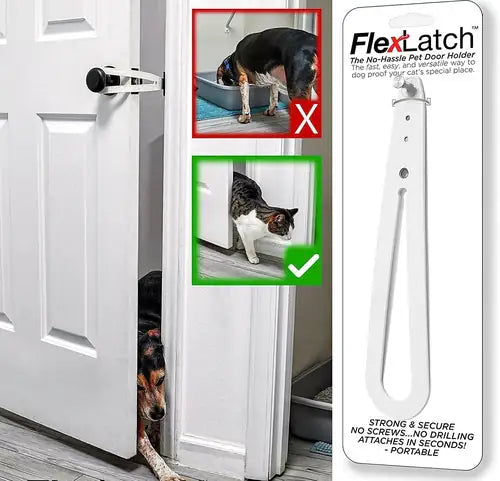 Adjustable Door Strap - PawsMartOnline White without Ears