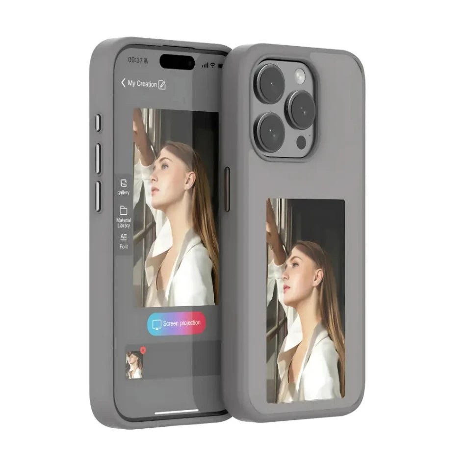 E-Ink iPhone Case - Interactive iPhone 13, 14, 15 Pro Max Cases