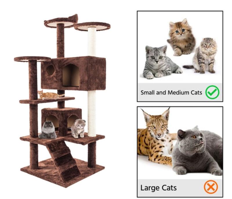 Cat Climbing Tower - Multi-Level Activity and Scratching Post - PawsMartOnline