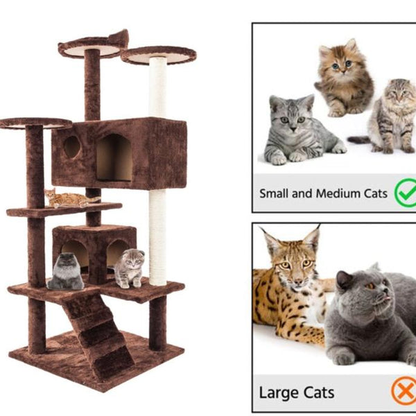 Cat Climbing Tower - Multi-Level Activity and Scratching Post - PawsMartOnline