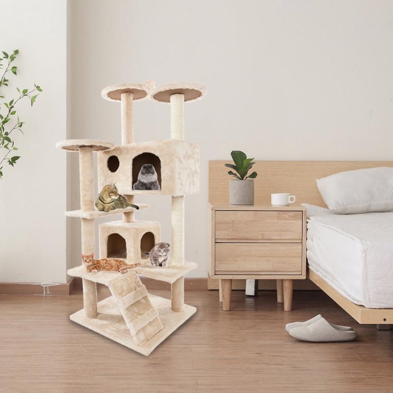 Cat Climbing Tower - Multi-Level Activity and Scratching Post - PawsMartOnline