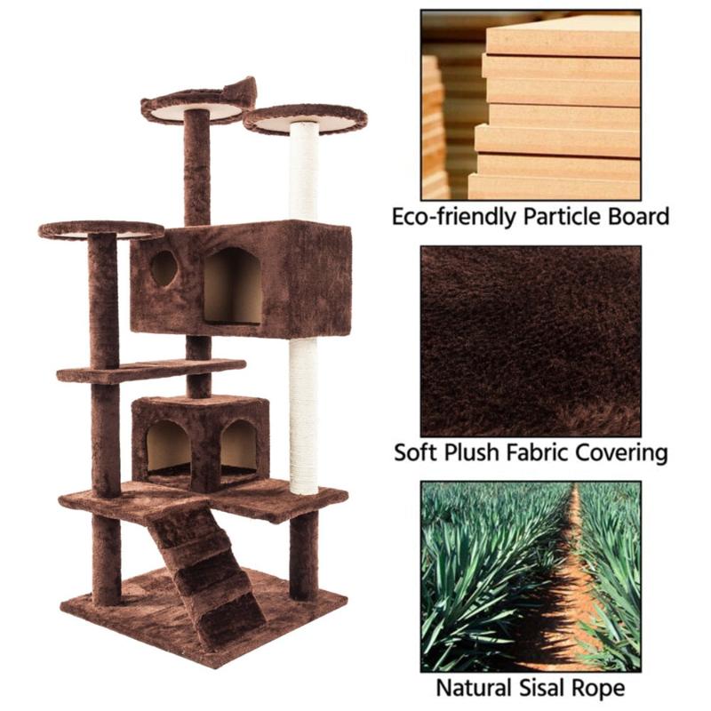 Cat Climbing Tower - Multi-Level Activity and Scratching Post - PawsMartOnline