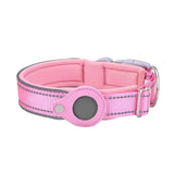 Air Tag Dog Collar - Adjustable, and Comfortable - PawsMartOnline Pink / S(11.8-14.5in)