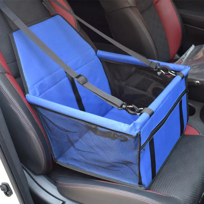 Canine Car Seat - Safe, Comfortable, and Breathable for Small Pets - PawsMartOnline Blue / 15.7 x 11.8 x 9.6 inches