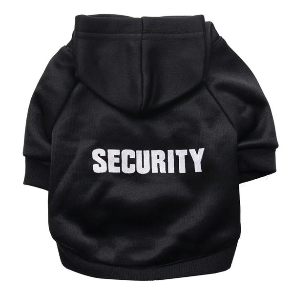 Dog Hooded Sweatshirt - Stylish, and Perfect for Any Occasion - PawsMartOnline Black Security / Extra Small