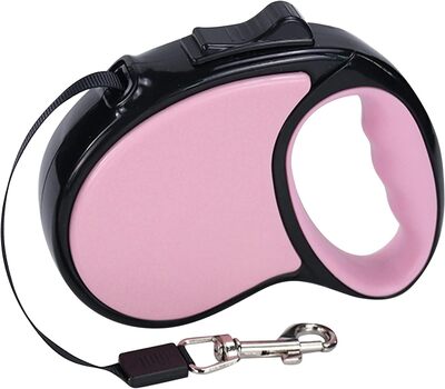 Retractable Pet Leash - PawsMartOnline LIGHT PINK / 9 Feet