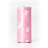 Pink with paw print- Pet Waste Bags And Dispensers