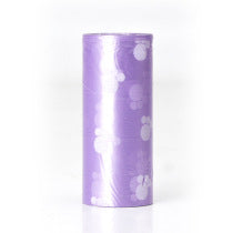 purple with small print- Pet Waste Bags And Dispensers
