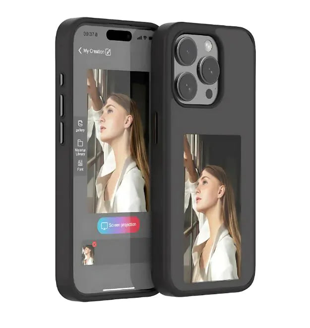 E-Ink iPhone Case - Interactive iPhone 13, 14, 15 Pro Max Cases