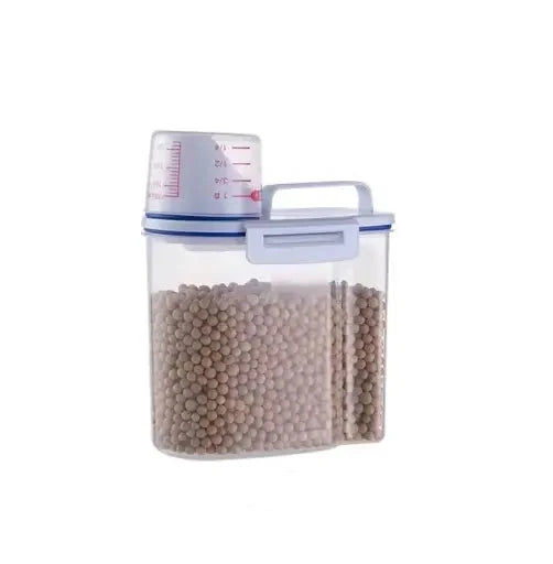 Airtight Pet Food Storage Container with Measuring Cup - 3.3 & 4.4 lbs - PawsMartOnline