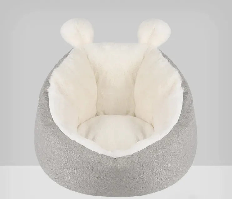 Cozy Cat Bed - Raised Rim for Support & Waterproof Bottom