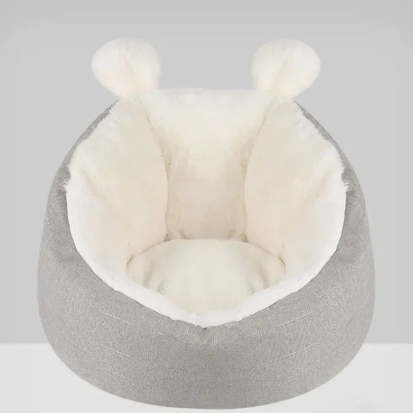 Cozy Cat Bed - Raised Rim for Support & Waterproof Bottom