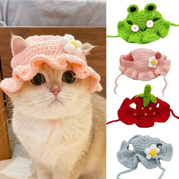 Adorable Crochet Cat & Dog Hat