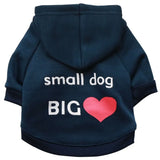 Dog Hooded Sweatshirt - Stylish, and Perfect for Any Occasion - PawsMartOnline Blue Small Dog Big Heart / Extra Small