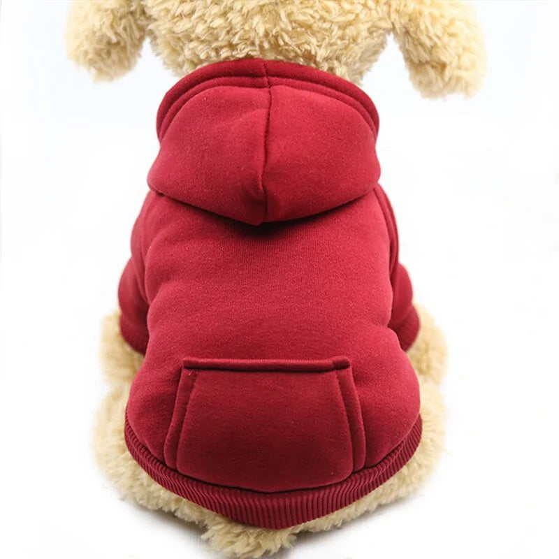 Dog Hooded Sweatshirt: Keep Your Pet Cozy and Stylish - PawsMartOnline Red / Small