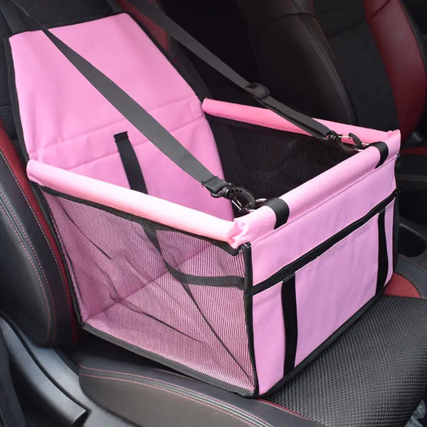 Canine Car Seat - Safe, Comfortable, and Breathable for Small Pets - PawsMartOnline Pink / 15.7 x 11.8 x 9.6 inches