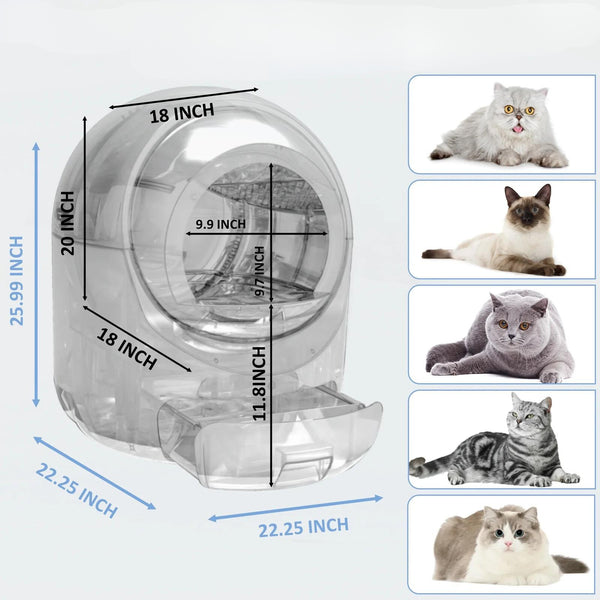 Affordable Automatic Cleaning Litter Box - Hassle-Free, Self-Cleaning - PawsMartOnline Pets