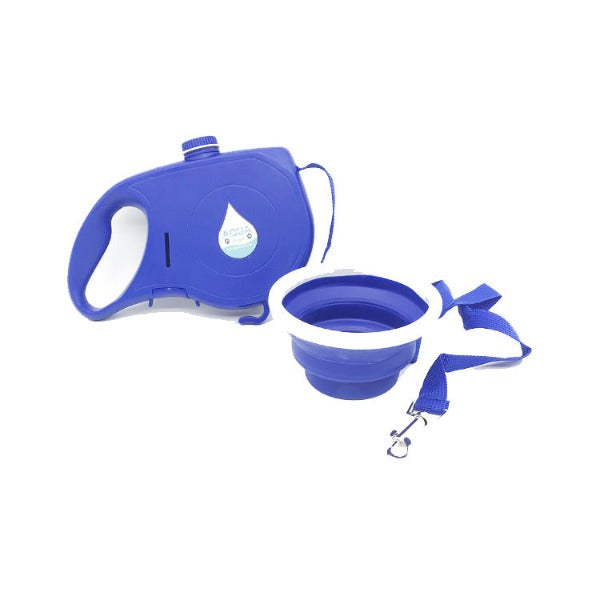 All-in-One Dog Leash with Water Holder, Bowl, and Waste Bag Holder - PawsMartOnline