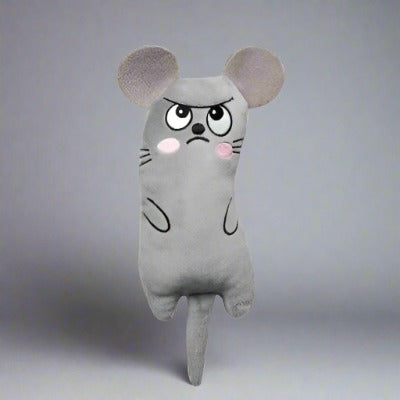 Soft Interactive Cat Toy - Gentle, Fun, and Safe for Your Cat - PawsMartOnline Gray