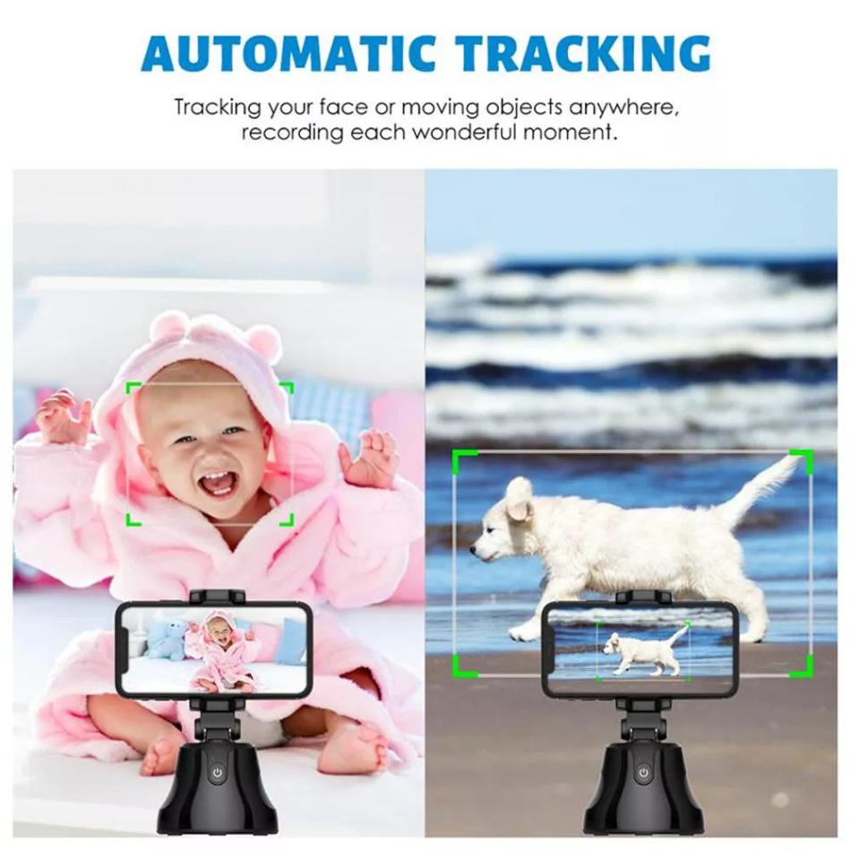 Phone Tripod - Hands-Free, 360° AI Tracking & Phone Stand