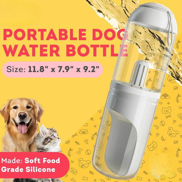 Hydrate & Go Portable Dog Water Bottle - PawsMartOnline Pets