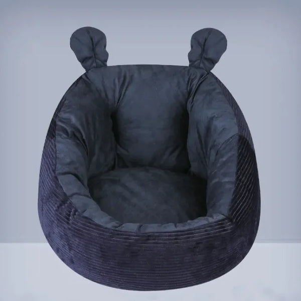 Cozy Cat Bed - Raised Rim for Support & Waterproof Bottom