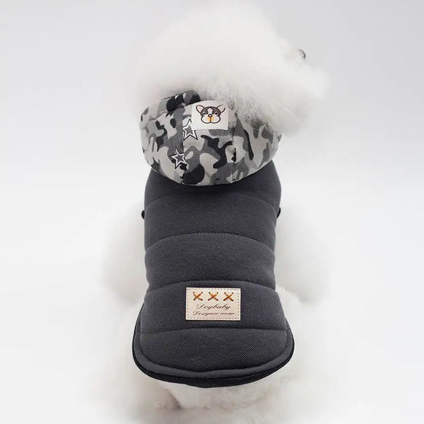 Weather-Resistant Dog Jacket - PawsMartOnline Grey / S