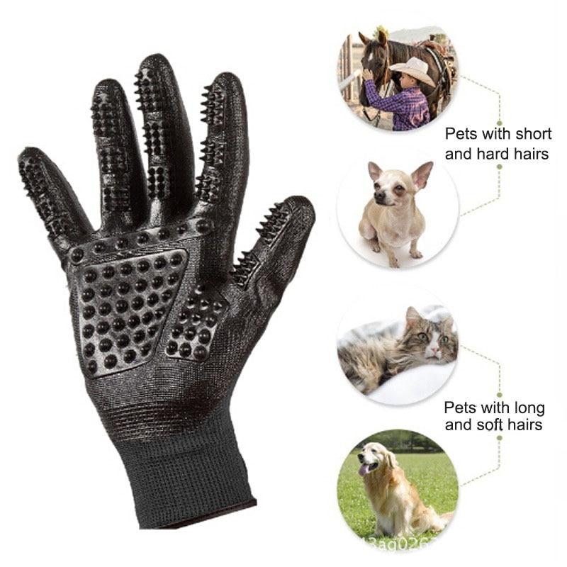 Gentle Dog and Cat Grooming Gloves