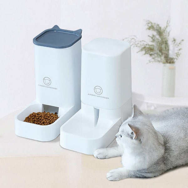 Automatic Pet Food and Water Dispenser - Convenient and Efficient - PawsMartOnline