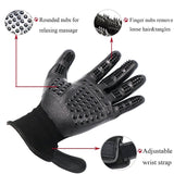 Gentle Dog and Cat Grooming Gloves - PawsMartOnline Black / 1 Pair