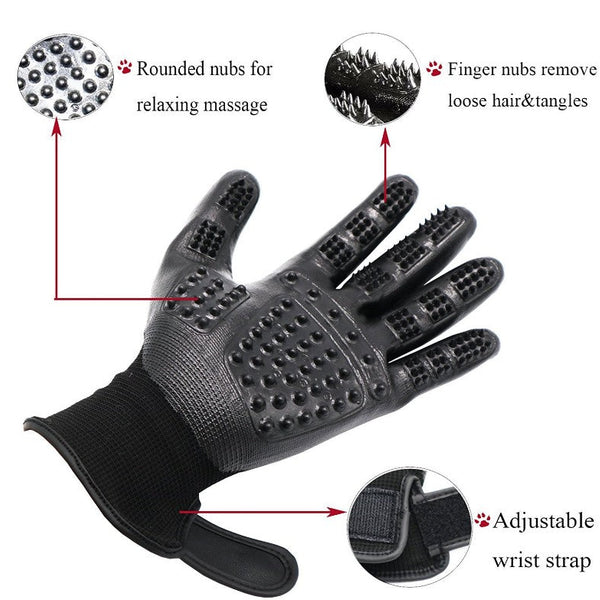 Gentle Dog and Cat Grooming Gloves