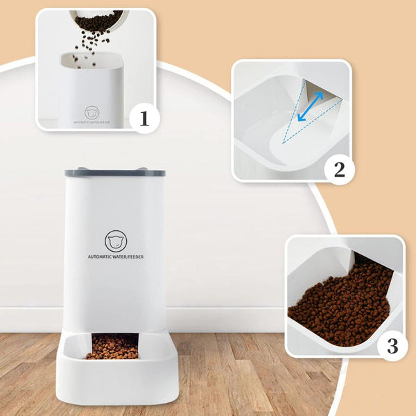 Automatic Pet Food and Water Dispenser - Convenient and Efficient - PawsMartOnline