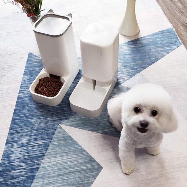 Automatic Pet Food and Water Dispenser - Convenient and Efficient - PawsMartOnline