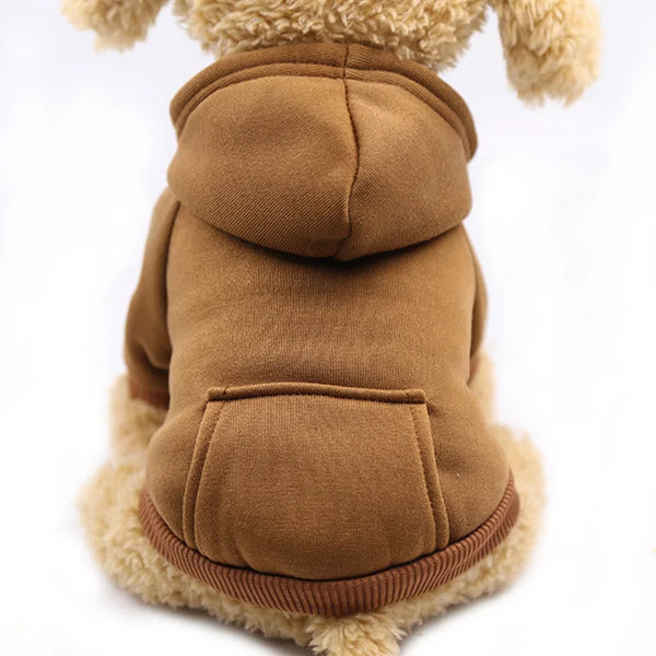 Dog Hooded Sweatshirt: Keep Your Pet Cozy and Stylish - PawsMartOnline Coffee / Small