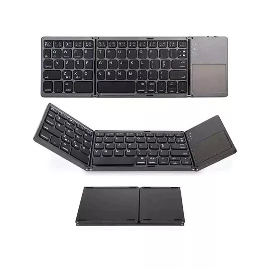 Compact Mini Folding Wireless Keyboard with Touchpad