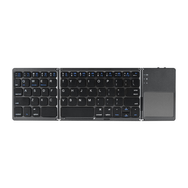 Compact Mini Folding Wireless Keyboard with Touchpad