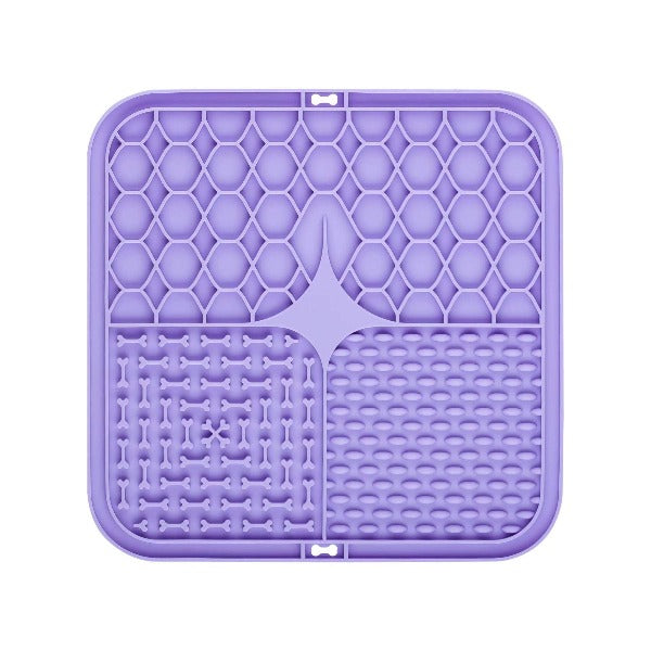 Dog Lick Pad - Stress Relief & Dental Health - PawsMartOnline Purple (8")