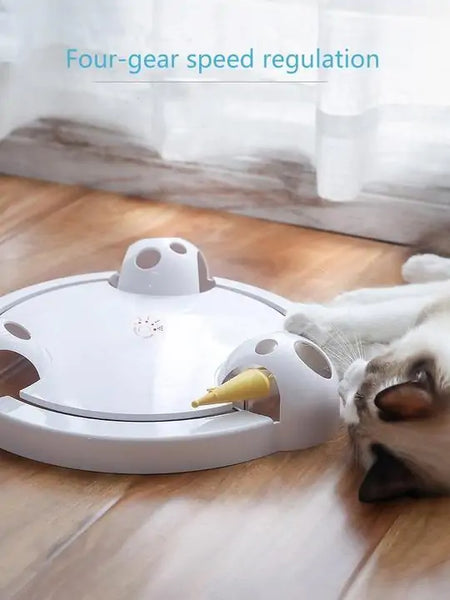 Automatic Interactive Cat Toy - USB Rechargeable Kitty Fun