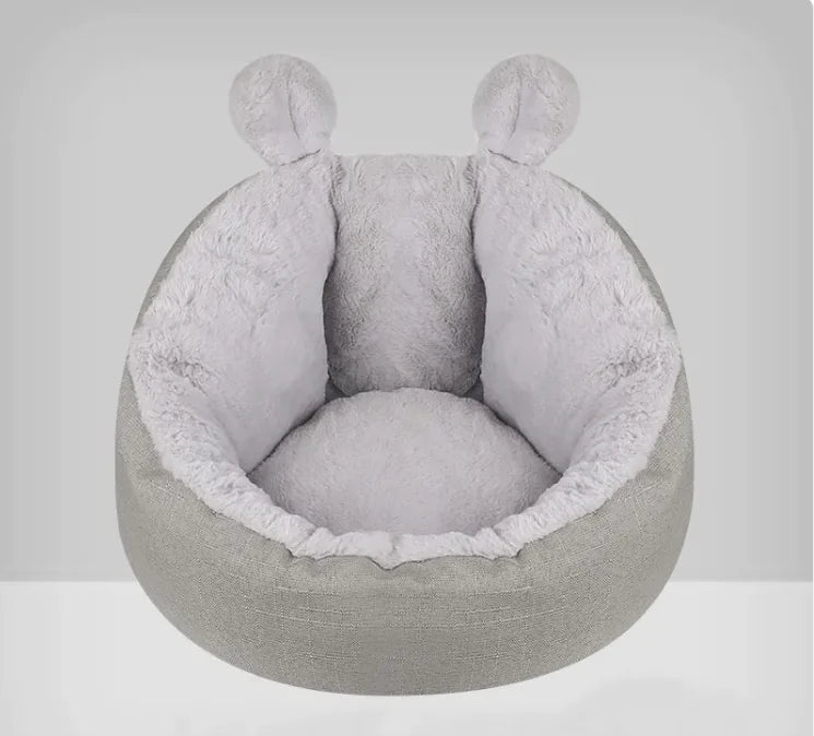 Cozy Cat Bed - Raised Rim for Support & Waterproof Bottom