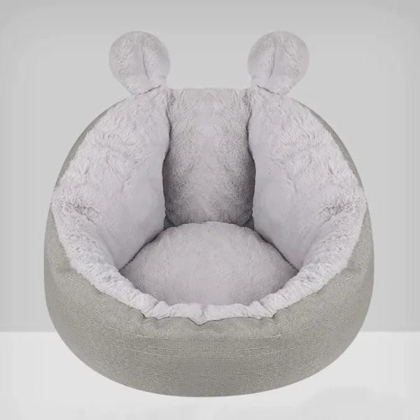 Cozy Cat Bed - Raised Rim for Support & Waterproof Bottom