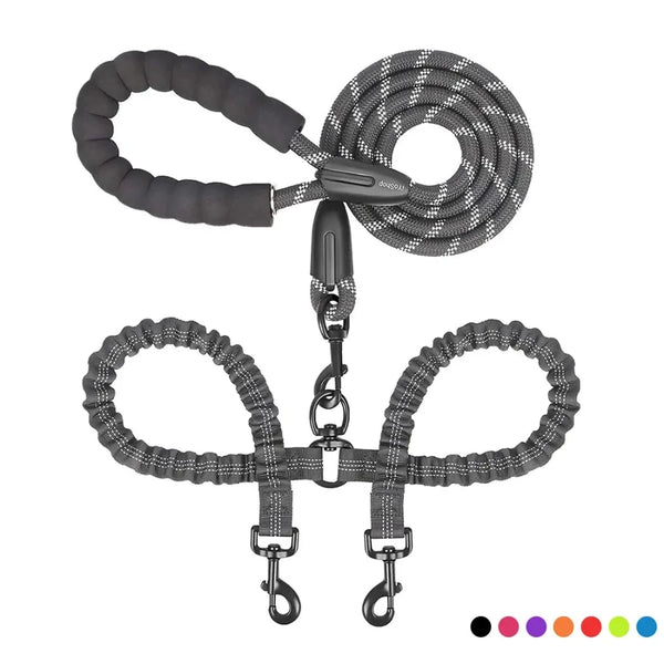 Double Dog Leash – Tangle-Free, Durable, and Easy to Use - PawsMartOnline