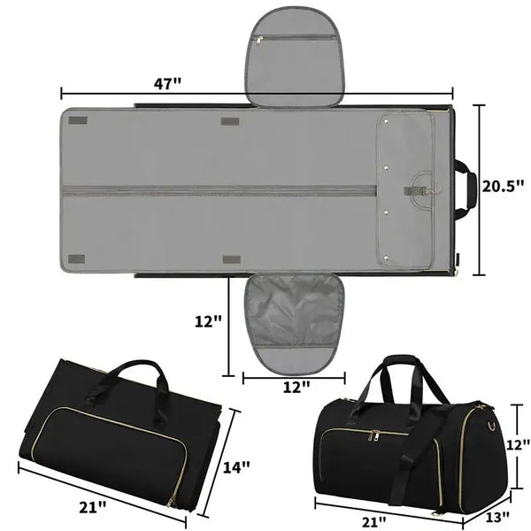 Duffle Bag – 53L Convertible Clothes Garment Bag, Free Shipping